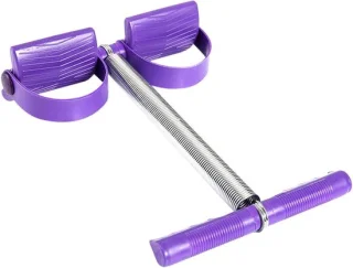 Pedaal oefenaar met sit-up touw - 38x52x30 cm - paars
