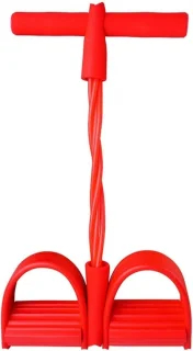 Pedaal oefenaar met weerstandsbanden - rood