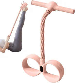 Pedaal weerstandsband 60 x 29 cm roze