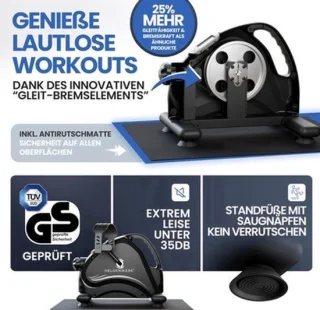 Pedaaltrainer Basic Set - Zwart metaal