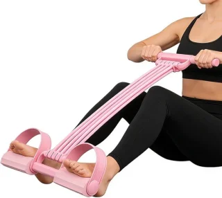 Pedaaltrainer buikspieren 51 cm roze