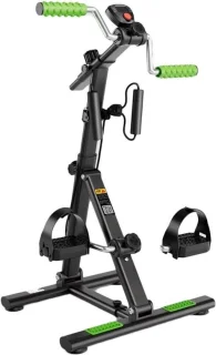 Pedaaltrainer hometrainer – mini-fietstrainer – zwart-groen