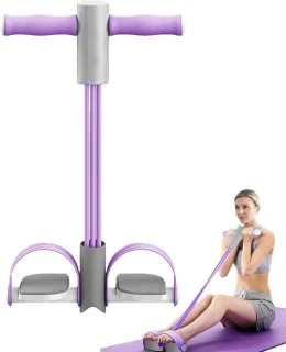 Pedaaltrainer met touw 55 x 27 cm paars