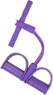 Pedaaltrainer met weerstandsband, paars