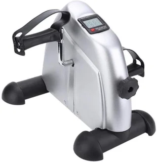 Pedaaltrainer mini hometrainer 37.5 cm grijs