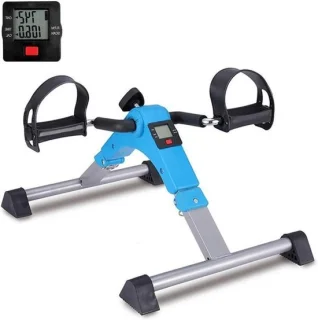 Pedaaltrainer mini hometrainer blauw