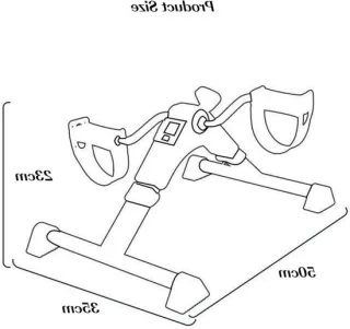 Pedaaltrainer mini hometrainer onderdeskfiets 50 x 35 x 23 cm