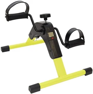 Pedaaltrainer oefenfiets bureau geel