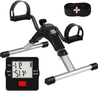 Pedaaltrainer onder bureau fiets zwart