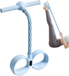 Pedaaltrekband voet handtrainer blauw