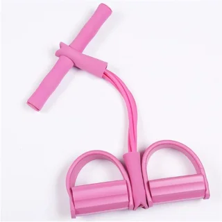 Pedal trainer - fitness touw - 52 cm - roze