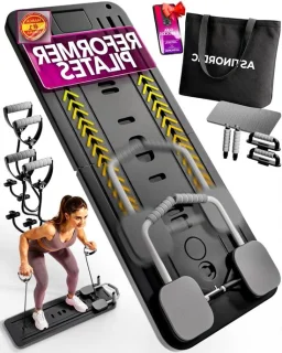 Pilates reformer opvouwbaar zwart