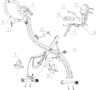Platte Opvouwbare Hometrainer