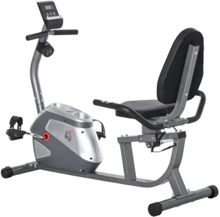 Power-8 Ligfiets met Rugleuning Grijs