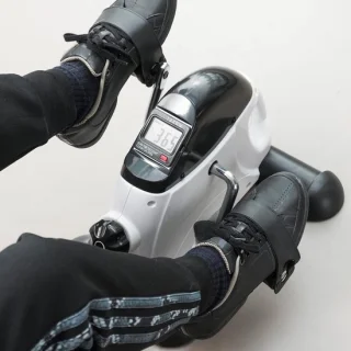 QUOVO Bureaufiets – Deskbike met LCD-display – wit