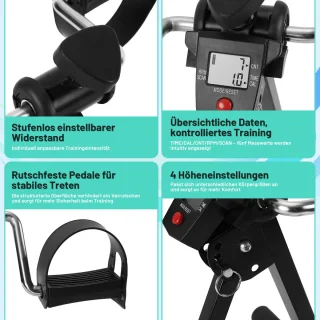 Revalidatiefiets Hometrainer - Zwart