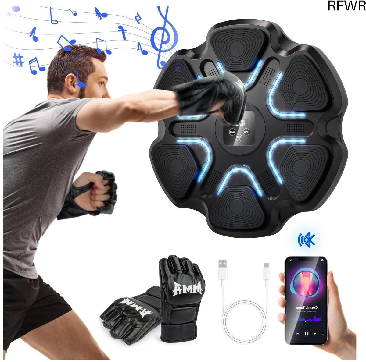 De RFWR Muziek Boksmachine Bluetooth Thuis Fitness in één oogopslag