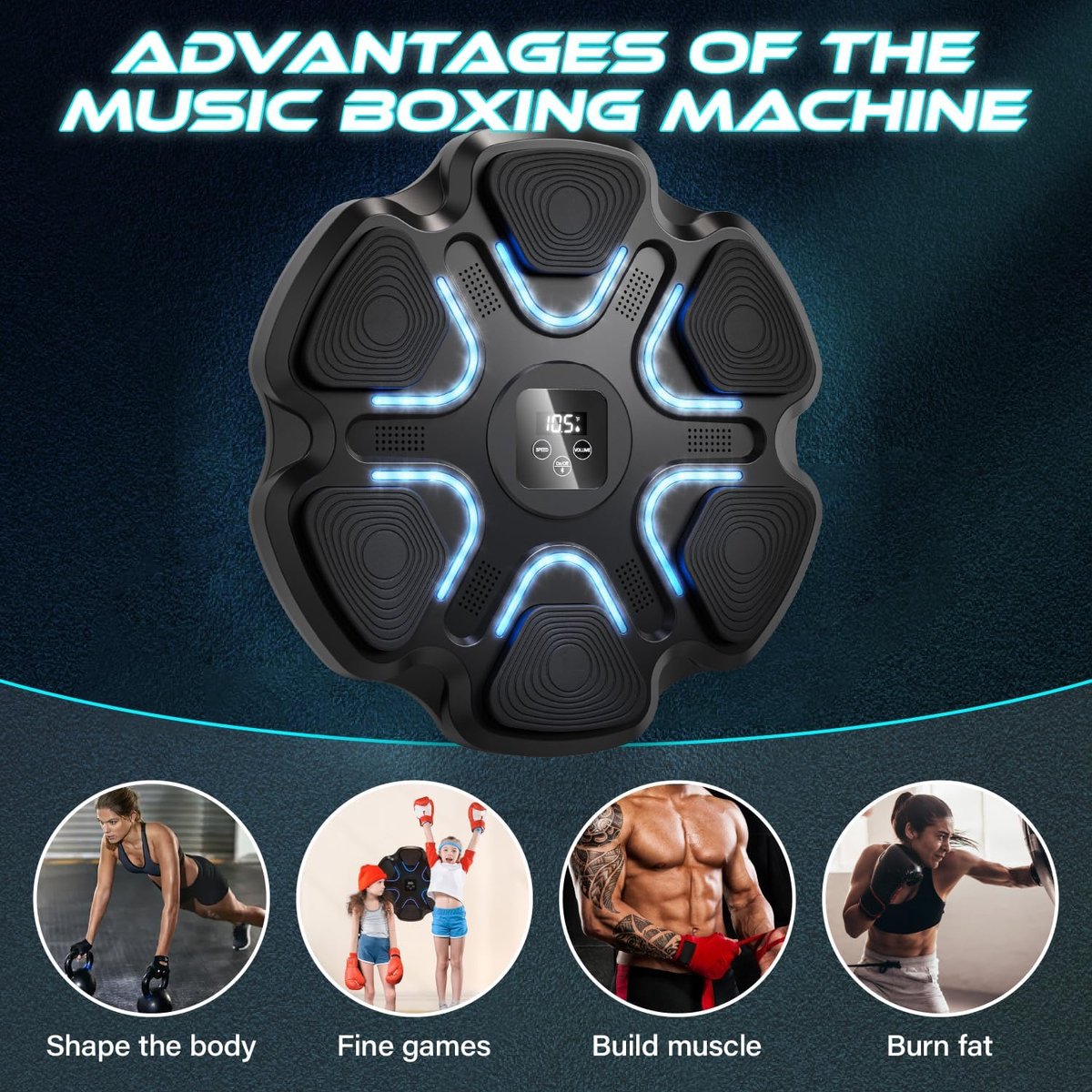 Wat vinden we goed aan de RFWR Muziek Boksmachine Bluetooth Thuis Fitness