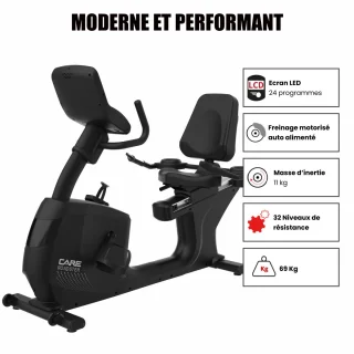 ROADSTER Halfliggende Led Hometrainer Zelf Aangedreven