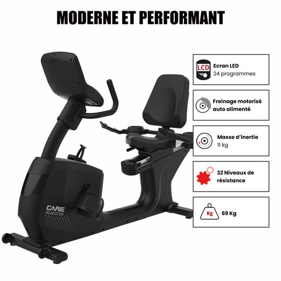 ROADSTER Halfliggende Led Hometrainer Zelf Aangedreven review