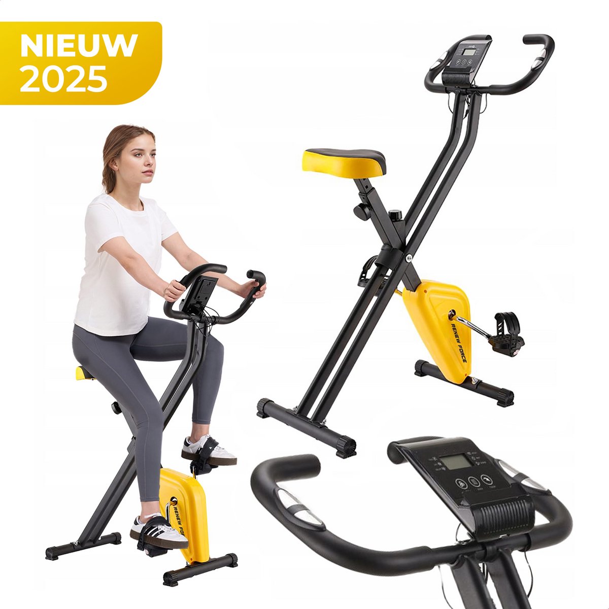 De ROTOR-10L Opvouwbare Mini Hometrainer in één oogopslag