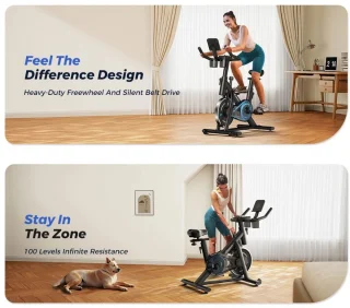 Serolux Hometrainer Fiets Zwart