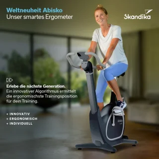 Skandika Abisko Ergometer Hometrainer Antraciet