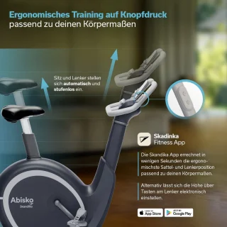 Skandika Abisko Ergometer Hometrainer Antraciet