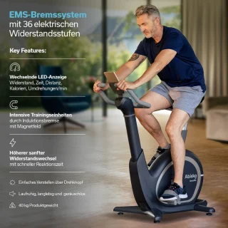 Skandika Abisko Ergometer Hometrainer Antraciet