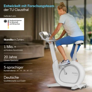 Skandika Abisko Ergometer Hometrainer Wit