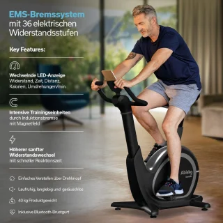 Skandika Abisko Ergometer Hometrainer Zwart