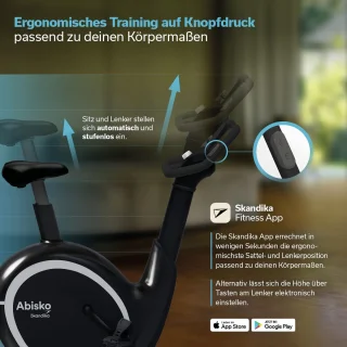 Skandika Abisko Ergometer Hometrainer Zwart
