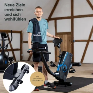 Skandika Atlantis Hometrainer Ergometer Zwart