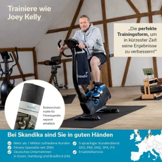 Skandika Atlantis Hometrainer Ergometer Zwart