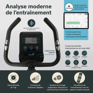Skandika Bragi Hometrainer Fiets Zwart
