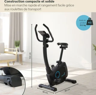Skandika Bragi Hometrainer Fiets Zwart