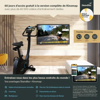Skandika Bragi Hometrainer Fiets Zwart