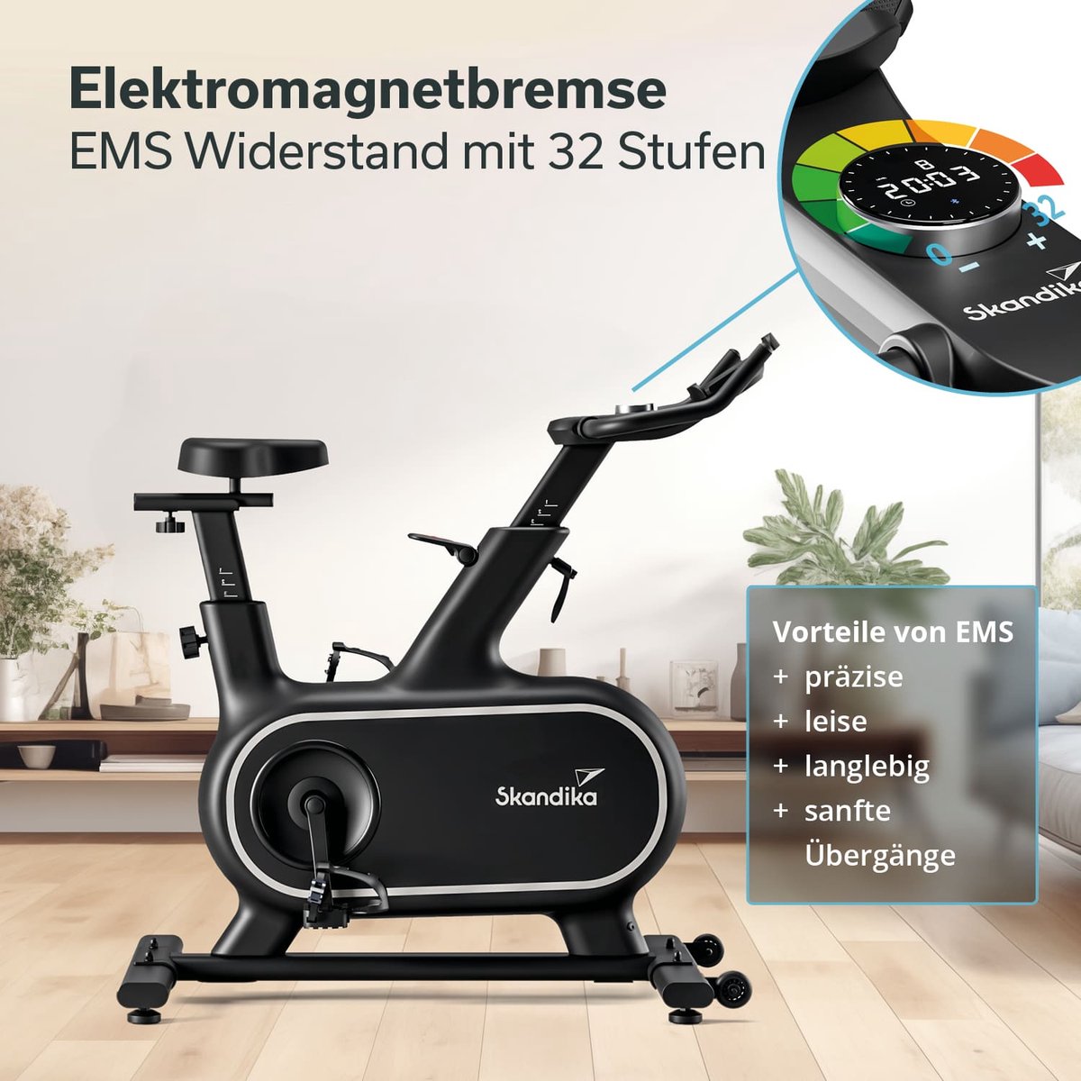 Wat vinden we goed aan de Skandika Cykling P12-H Hometrainer Connected