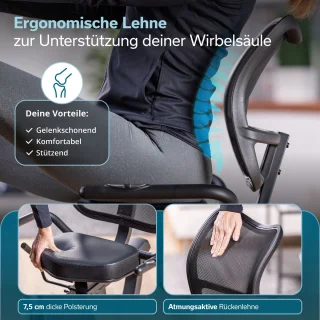 Skandika Cykling P8-H Comfort Ligfiets Ergometer