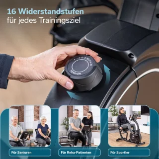 Skandika Cykling P8-H Comfort Ligfiets Ergometer