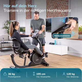 Skandika Cykling P8-H Comfort Ligfiets Ergometer