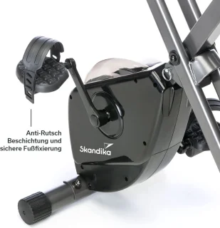Skandika Foldaway X-1000 Hometrainer Fiets Zwart/Oranje