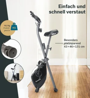 Skandika Foldaway X-1000 Hometrainer Fiets Zwart/Oranje