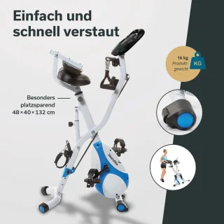 Skandika Foldaway X-3000 Fitnessbike Hometrainer Black