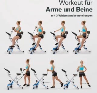 Skandika Foldaway X-3000 Fitnessbike Hometrainer Black