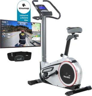 Skandika Morpheus Ergometer Hometrainer Zilver/Zwart