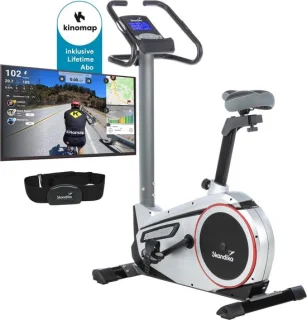 Skandika Morpheus Ergometer Hometrainer Zilver/Zwart