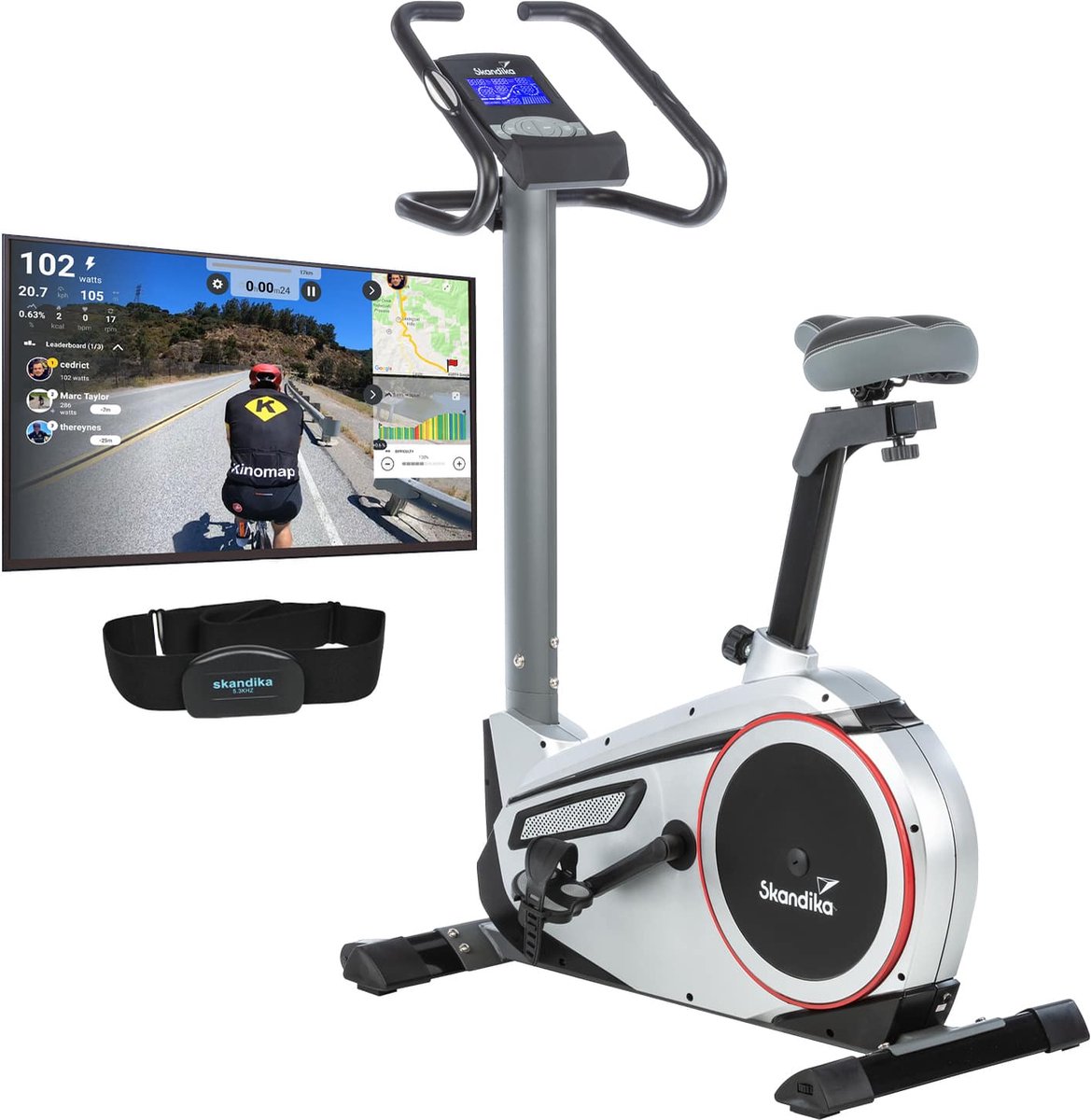 De Skandika Morpheus Hometrainer Ergometer Zwart/Zilver in één oogopslag