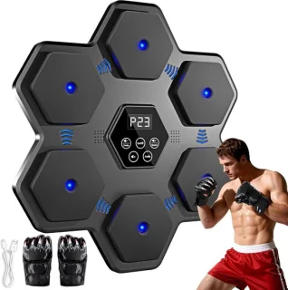 Slimme boks trainer muziek boksmachine - zwart