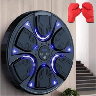 Slimme boksmachine muziek bokszak 42.5 cm breed zwart